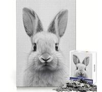 Puzzle per adulti "Sguardo di Coniglietto" da 1000 pezzi, sfida di pensiero, relax lento, taglio preciso, regalo pensato con cura (50x75cm)