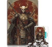 Puzzle per adulti Skeleton Knight, 1000 pezzi, gioco per famiglie, antistress, sfida difficile, collezione di artisti, belle arti (50x75cm)