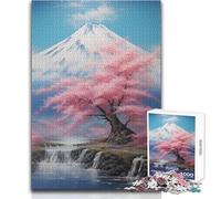Puzzle per adulti "Sotto il Monte Fuji", 1000 pezzi, sfida mentale, gioco di apprendimento, sorpresa premurosa per le celebrazioni, dimensioni 50x75cm