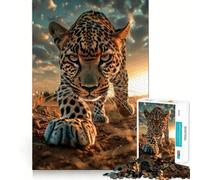 Puzzle per adulti "Stalking The Sunset Wild" da 1000 pezzi, gioco di abilità e ragionamento, per un divertimento lento e piacevole, con tagli precisi, pezzi da collezione 50x75cm