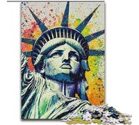 Puzzle per adulti Statua della Libertà 1000 pezzi Difficile, adatto per bambini dai 14 anni in su Decorazione da parete Regalo di compleanno per Natale (50x75cm)