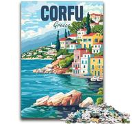 Puzzle per adulti sull'isola di Corfù, Grecia, 2000 pezzi, difficili, impegnativi, ideali come regalo per tutta la famiglia, 2000 pezzi (70x100cm)