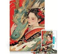 Puzzle per adulti "Sussurri del Drago" da 1000 pezzi,gioco di logica,taglio di precisione,bordi lisci,regalo perfetto per riunioni di famiglia (38x26cm)