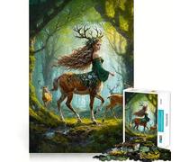 Puzzle per adulti "Sussurri nel bosco" da 1000 pezzi,gioco di logica,taglio di precisione,bordi lisci,regalo perfetto per riunioni di famiglia (38x52cm)