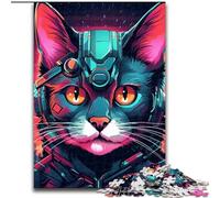 Puzzle per adulti Tech Cat, puzzle impegnativi, dimensioni 26x38cm, gioco rompicapo, gioco interattivo per famiglie, adatto dai 14 anni in su.