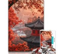 Puzzle per adulti Templi giapponesi Puzzle 1000 pezzi per adulti, attività divertente per la casa, giocattoli per i giorni di pioggia, regali di compleanno 26x38cm