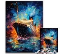 Puzzle per adulti "The Colorful Psychedelia of Titanic" da 1000 pezzi puzzle impegnativi per adolescenti idea regalo stimolante per serate di giochi in famiglia 1000 pezzi (38x26 cm)