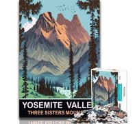 Puzzle per adulti Three Sisters Mountain Puzzle 1000 pezzi per adolescenti, regali, idea regalo di compleanno per adulti, gioco per famiglie e hobby 26x38cm