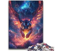 Puzzle per adulti Tiger 1000 pezzi, aiuta il cervello ad allenarsi, giocattoli avvincenti per coltivare la pazienza, decorazione perfetta 26x38cm