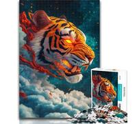 Puzzle per adulti Tiger Cloud da 1000 pezzi per adolescenti, allena il tuo cervello e le tue mani, regalo di compleanno, regali 50x75cm