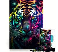 Puzzle per adulti "Tigre di Borderlands" da 1000 pezzi, rompicapo, passatempo per la casa, assemblaggio di immagini, regalo memorabile 38x26cm