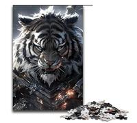 Puzzle per adulti Tigri Zanna Grigia 1000 pezzi Puzzle in legno per bambini dai 12 anni in su Decorazione per la casa 1000 pezzi