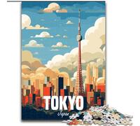 Puzzle per adulti Tokyo, Giappone, dai 14 anni in su Ogni pezzo è unico Gioco divertente e stimolante per tutta la famiglia Ottimo regalo Dimensioni: 26x38cm
