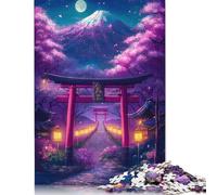 Puzzle per adulti "Torii Gate" di Spring Night, di alta qualità, in cartone riciclato al 100%, difficile, per bambini dai 12 anni in su, 520 pezzi (52x38 cm)