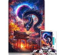 Puzzle per adulti Torii Gate Dragon Jigsaw Puzzle 1000 pezzi per adulti e ragazzi, con pezzi completamente interconnessi di forma casuale per bambini di 14 anni, 50x75cm