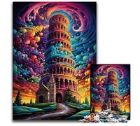 Puzzle per adulti Torre pendente di Pisa Italia 1000 pezzi puzzle difficili per adulti impegnativo rompicapo fai da te perfetto gioco per famiglie o regalo decorativo 1000 pezzi (75x50 cm)