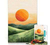 Puzzle per adulti "Tramonto sulle colline", 1000 pezzi Un giocattolo intelligente per la casa, con tagli precisi Decorazione murale 50x75cm