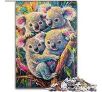 Puzzle per adulti "Un gruppo di bradipi", 1000 pezzi, per ammazzare il tempo durante le vacanze Ogni pezzo è unico Gioco stimolante e divertente per tutta la famiglia (50x75cm)