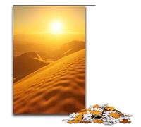 Puzzle per adulti Un raggio di sole ha tinto le dune di sabbia color miele. Puzzle in legno da 1000 pezzi per bambini dai 12 anni in su. Decorazione per la casa. 1000 pezzi (75x50 cm).