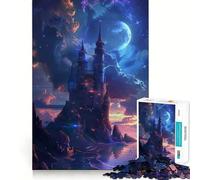 Puzzle per adulti "Una notte al castello incantato", 1000 pezzi, gioco di logica, antistress, taglio preciso, oggetto da collezione (38x26cm)