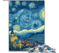Puzzle per adulti Van Gogh Night Sky, 1000 pezzi, giocattolo educativo antistress, ideale come regalo per tutta la famiglia (50x75cm)