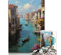 Puzzle per adulti Venezia 1000 pezzi stimolanti giochi di attività per famiglie giocattolo fai da te per decorazioni murali per la casa regali 26x38cm
