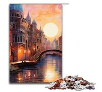 Puzzle per adulti Venezia psichedelica 1000 pezzi Puzzle in legno per bambini dai 12 anni in su Gioco impegnativo 1000 pezzi (75x50 cm)