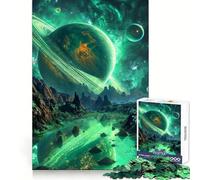Puzzle per adulti "Verdant Ring Serenade" da 1000 pezzi, stimolante per la mente, facile da completare, sicuro da assemblare, ideale come regalo di Natale (50x75cm)