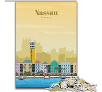Puzzle per adulti Viaggio a Nassau, per età 14 e oltre Ogni pezzo è unico - Gioco divertente e stimolante per tutta la famiglia Ottimo regalo 50x75cm