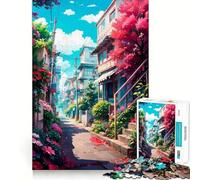 Puzzle per adulti "Vicino alla stazione", 1000 pezzi, gioco per allenare la mente, antistress, da assemblare, un regalo perfetto (38x26cm)