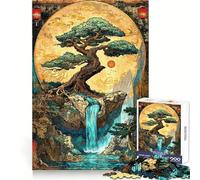 Puzzle per adulti Vintage Bonsai Haven, 1000 pezzi, per migliorare la memoria, rilassante e piacevole, con taglio preciso, ideale come regalo (50x75cm)