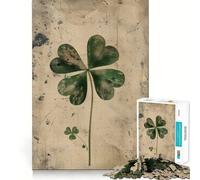Puzzle per adulti Vintage Clover Elegance da 1000 pezzi,gioco di logica,taglio di precisione,bordi lisci,regalo perfetto per riunioni di famiglia (50x75cm)