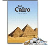 Puzzle per adulti Visita il Cairo, per età 14 e oltre Ogni pezzo è unico - Gioco divertente e stimolante per tutta la famiglia Ottimo regalo 75x100cm