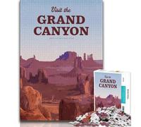 Puzzle per adulti "Visita il Grand Canyon" da 1000 pezzi, ammazza il tempo durante le vacanze a casa Ogni pezzo è unico Gioco stimolante e divertente per tutta la famiglia, 50x75cm
