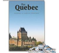 Puzzle per adulti Visita il Quebec, per età 14 e oltre Ogni pezzo è unico - Gioco divertente e stimolante per tutta la famiglia Ottimo regalo 26x38cm