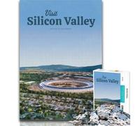 Puzzle per adulti Visita la Silicon Valley Puzzle per adulti 1000 pezzi, antistress sfida difficile arredamento e regali unici per la casa 26x38cm