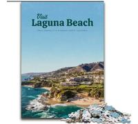 Puzzle per adulti Visita Laguna Beach, per età 14 e oltre Ogni pezzo è unico - Gioco divertente e stimolante per tutta la famiglia Ottimo regalo 50x75cm