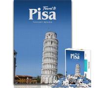 Puzzle per adulti "Visita Pisa" da 1000 pezzi, ammazza il tempo durante le vacanze a casa Ogni pezzo è unico Gioco stimolante e divertente per tutta la famiglia, 38x26cm