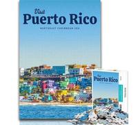 Puzzle per adulti Visita Porto Rico 1000 pezzi Puzzle per adolescenti Regali, gioco educativo Sfida Giocattolo per donne e uomini 75x50cm