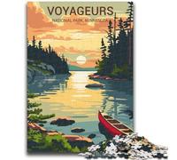 Puzzle per adulti Voyageurs National Park Sunset 1000 pezzi, gioco per famiglie antistress, sfida difficile, regalo per amici e parenti, 1000 pezzi (26x38cm)