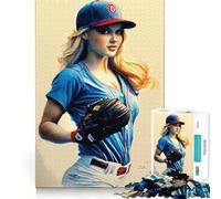 Puzzle per adulti "We Love Baseball" da 1000 pezzi,gioco di logica,regalo,taglio di precisione,attività rilassante di gruppo al chiuso (50x75cm)