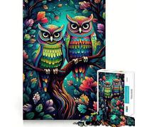 Puzzle per adulti "What A Hoot" da 1000 pezzi,gioco per la mente,regalo,taglio di alta precisione,rilassante attività di gruppo al chiuso (50x75cm)