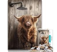 Puzzle per adulti Yak che fa il bagno 1000 pezzi per adolescenti antistress sfida difficile migliora l'amore tra coppie (50x75cm)