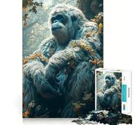 Puzzle per adulti Yeti nella foresta,1000 pezzi,gioco di potenziamento cognitivo,design a incastro preciso,regalo di compleanno,rompicapo (38x52cm)