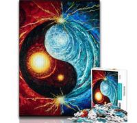 Puzzle per adulti Yin e Yang, aiuta il cervello a esercitare i giocattoli avvincenti per coltivare la pazienza Decorazione perfetta 38x26cm