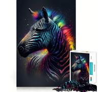 Puzzle per adulti Zebra Astronauta,1000 pezzi,gioco di potenziamento cognitivo,design a incastro preciso,regalo di compleanno,rompicapo (50x75cm)