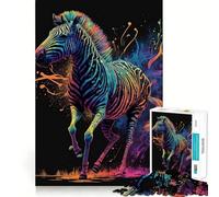 Puzzle per adulti Zebra Astronauta,1000 pezzi,gioco stimolante per la mente,taglio laser di alta qualità,rilassante attività di gruppo al chiuso (38x26cm)