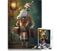 Puzzle per adulti Zebra Traveler Art da 1000 pezzi, gioco di abilità educativo interattivo, ottima idea regalo significativa, dimensioni 38x26cm