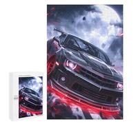 Puzzle Per Adulti1000 PCS Black Red Neon Supercar Puzzle Rompicapo Gioco Di Assemblaggio Di Modelli Unici Per Compleanni E Regali 1000 PCS