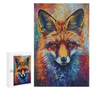Puzzle Per Adulti1000 PCS Colorful Red Fox Puzzle Rompicapo Gioco Di Assemblaggio Di Modelli Unici Per Compleanni E Regali 1000 PCS